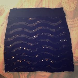 Holiday mini skirt